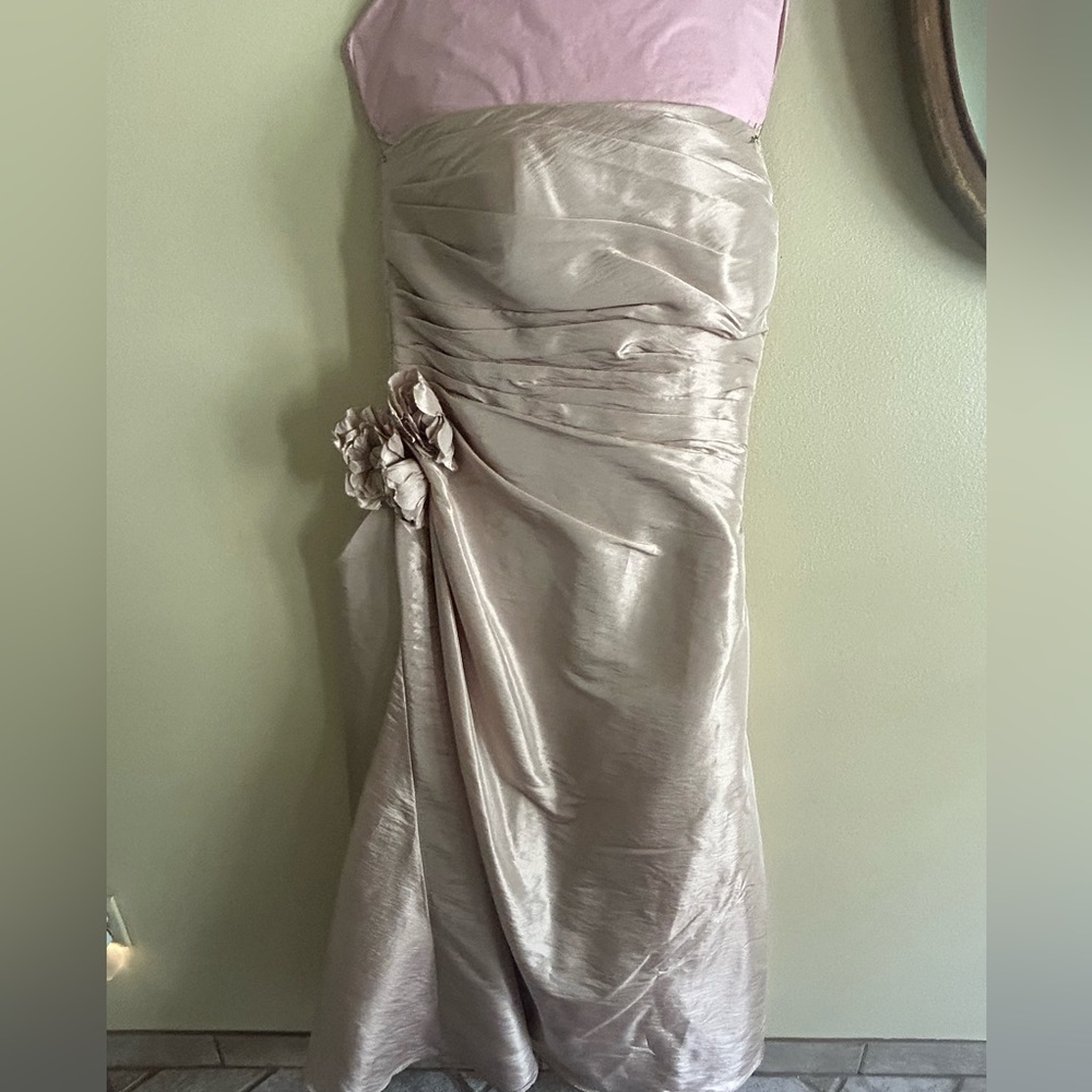 Bill Livkoff Champagne Bridesmaid Dress